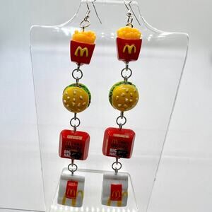 McD’s Earrings - McDonalds Accessories - Burger Earrings - Fries Earrings
